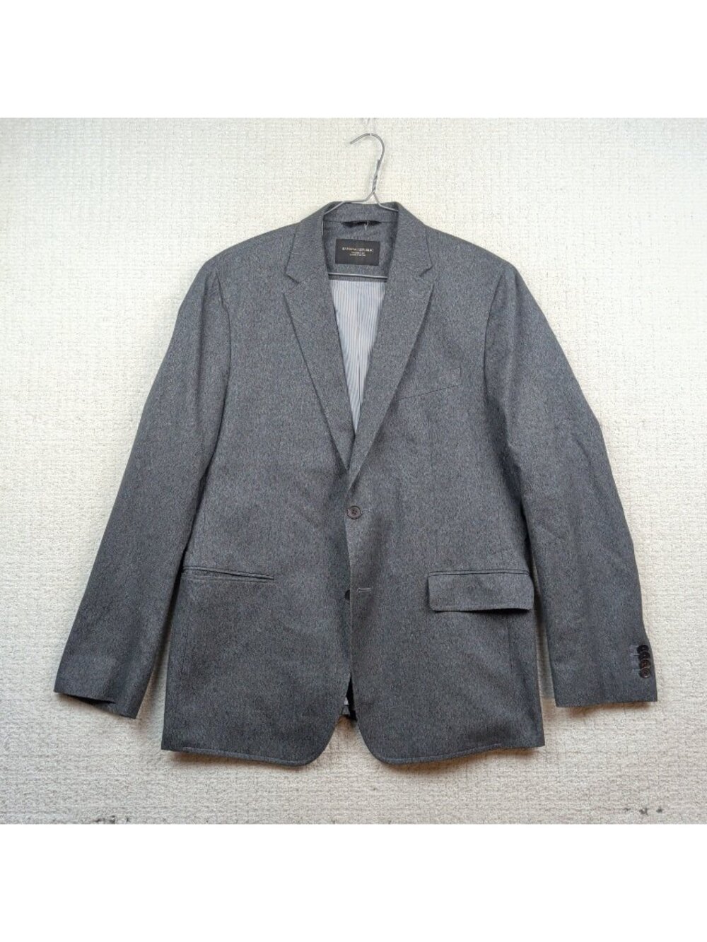 Banana Republic Tailored Slim Fit Mens Size 44R Gray Sport Coat Blazer Jacket
